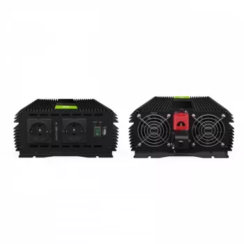 Inversor de corriente Green Cell INVGC12 coche 3000 W negro