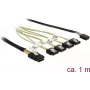 Cable SATA DeLOCK 85682 1 m Negro