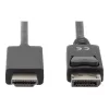Cable adaptador DisplayPort 1.2 con bloqueo 4K 60Hz UHD Type DP/HDMI A M/M negro 2 m