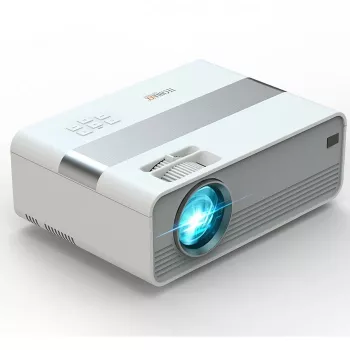 Proyector Technaxx TX-127 Standard Throw 2000 ANSI Lumen LCD 1080p (1920x1080) plata blanco