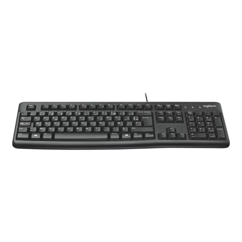 K120 Teclado con cable, con cable, USB, QWERTZ, negro