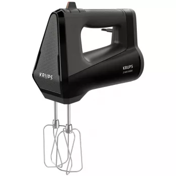 Batidora de mano KRUPS GN6028 — 600 W, negra, batidora eléctrica de mano con varias velocidades