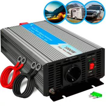 Convertidor de tensión Extralink OPIP-1000W 12V 230V 1000W onda senoidal pura