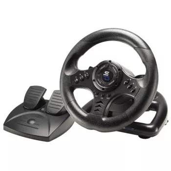 Volante + pedales Subsonic SA5426-NG negro USB rotación 180°