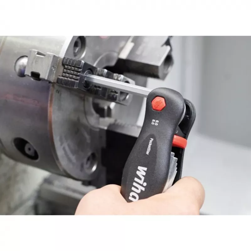 Destornillador de bolsillo Wiha PocketStar destornillador multibit, longitud 120 mm, modelo 23047