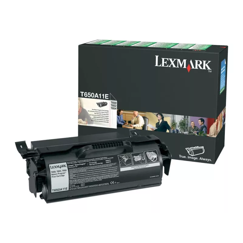 Lexmark T650A11E cartucho de tóner, negro, 7000 páginas