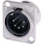 Neutrik NTR-NC5MDL1 - -30 - 80 °C - negro - plateado - UL - UL 94 HB - IEC 61076-2-103 - IP 40 - IEC 68-2-20 (NC5MDL1)