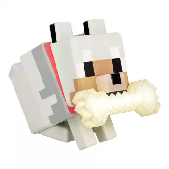 Lámpara Paladone Minecraft Wolf GloBuddies