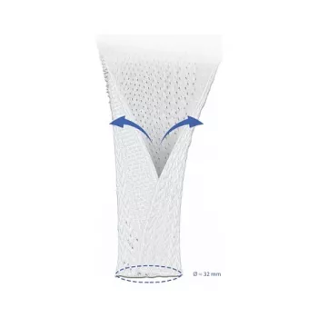 Funda de malla DeLOCK 20820 10 m x 32 mm blanco