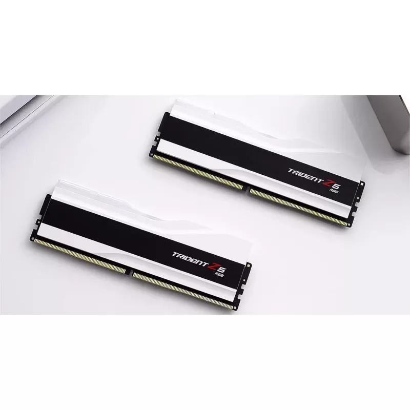 DIMM 48 GB DDR5-7200 (2x 24 GB) Dual-Kit, memoria blanca, F5-7200J3646F24GX2-TZ5RW, Trident Z5 RGB, INTEL XMP
