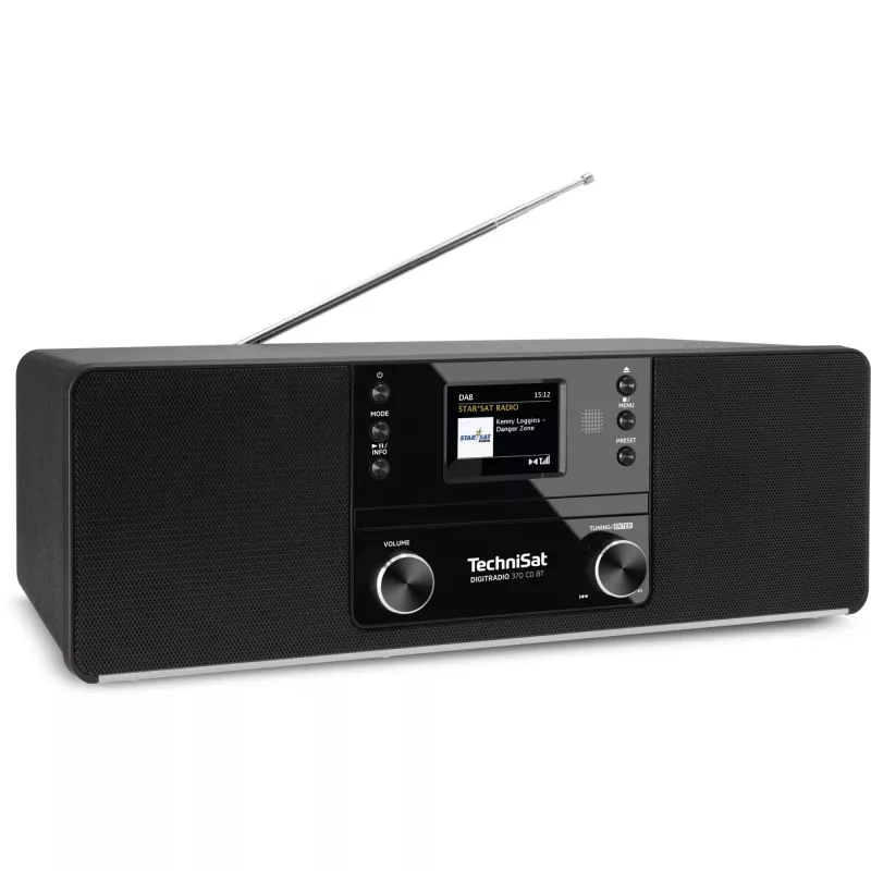 TechniSat DigitRadio 370 CD BT - sistema de audio - 2 x 5 vatios - negro