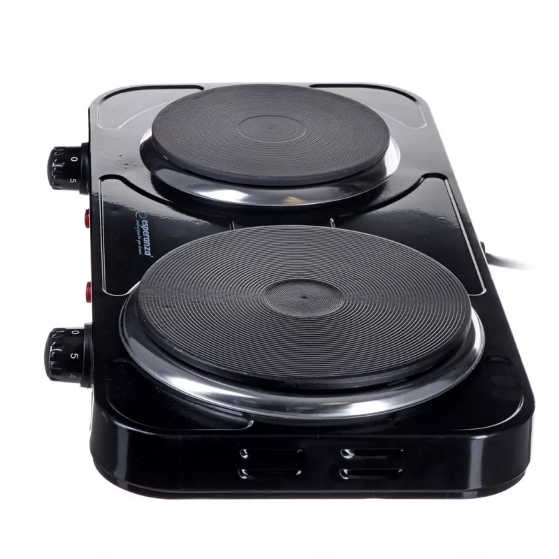 Esperanza EKH014K cocina eléctrica 2 zonas, negra