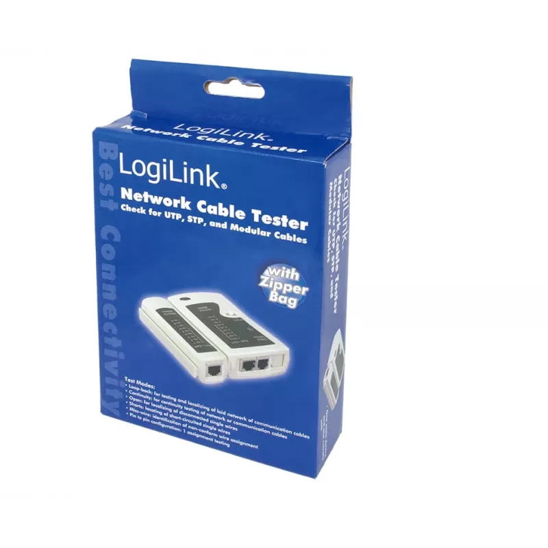 Comprobador de cables, LogiLink WZ0010, probador de cables de red