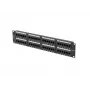 Panel de parcheo LANBERG PPU5-2048-B 48 puertos 2U 19 pulgadas categoría 5e UTP, negro