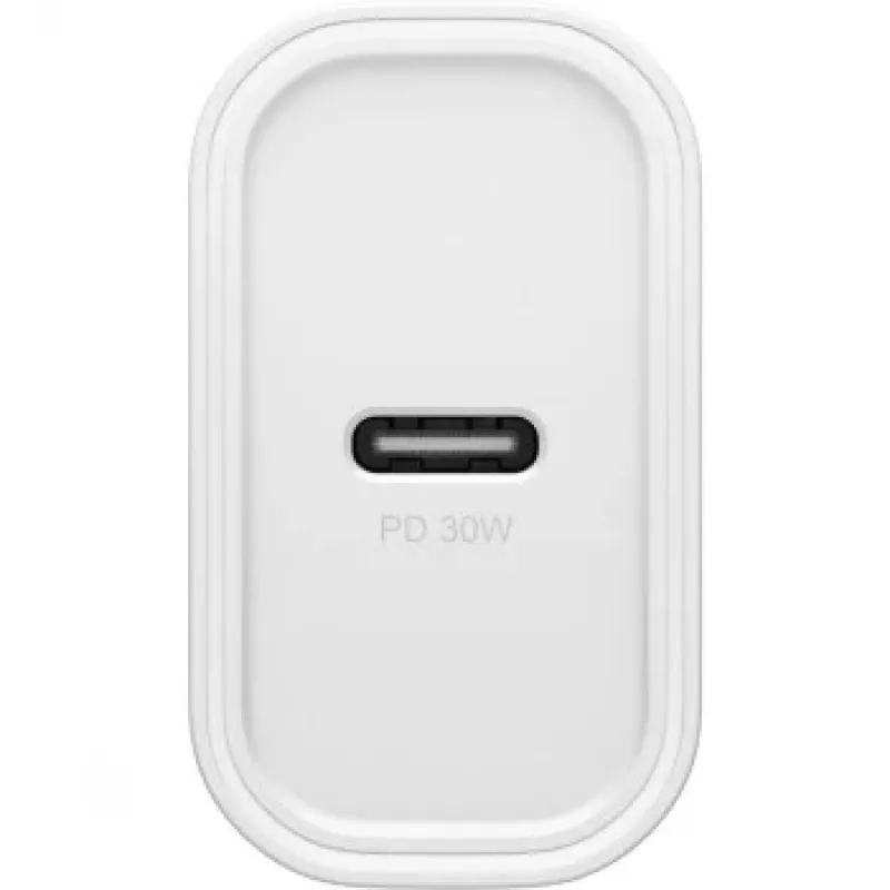 Cargador de pared OTTERBOX 30W USB-C PD blanco — salida de 30W, un puerto USB-C