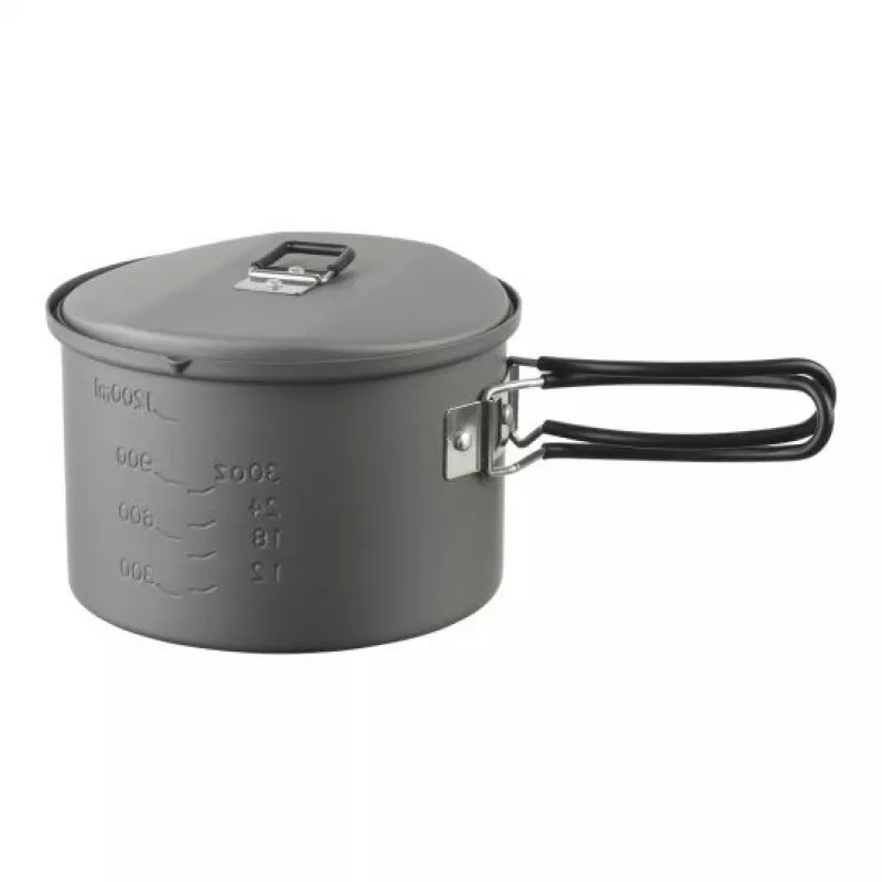 ESBIT PT1600HA olla de cocina de camping 1,6 L aluminio, negra