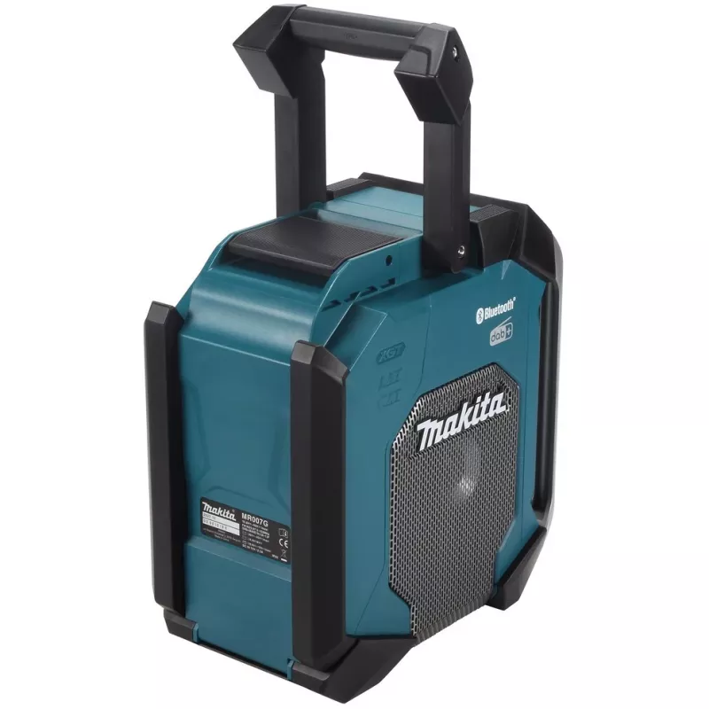 Makita MR007GZ Radio de obra inalámbrica, DAB+/FM, 18V-40V, negro/verde