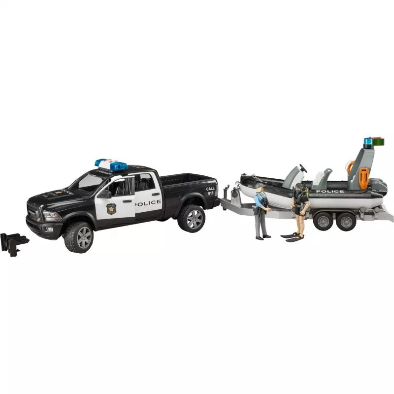 Dodge RAM 2500 Police Pickup con barco