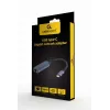 Adaptador de red Gembird A-USB3C-LAN-01 Type-C USB 3.2 Gen 1, Gigabit RJ-45, cable de 0,15 m, carcasa metálica, gris/negro