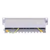 Patch panel LANBERG PPF6-9012-S, 12 puertos, metal, gris, 1HE, 215×130×44.5 mm