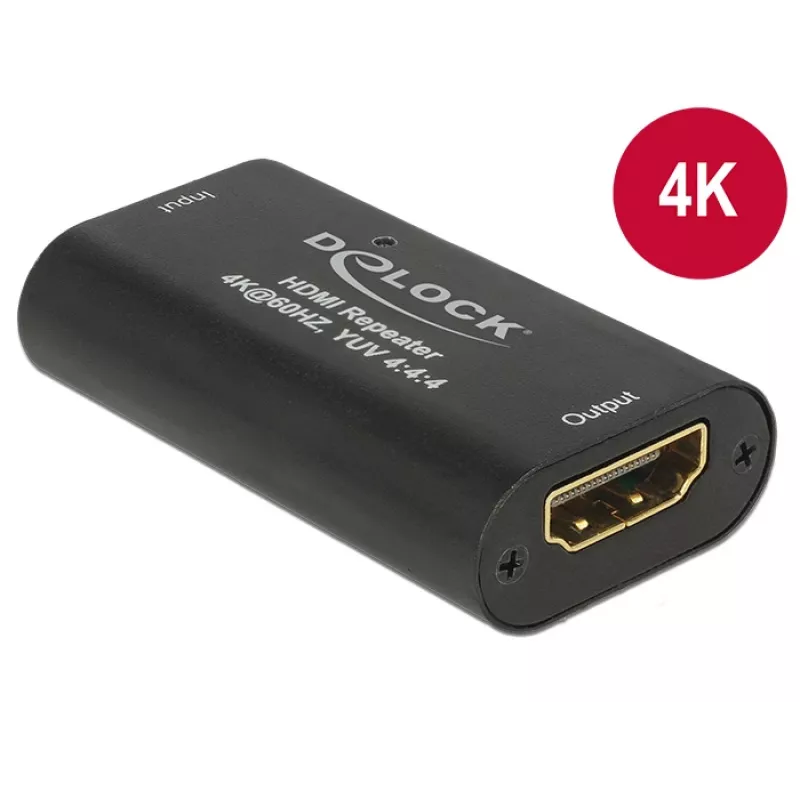 Repetidor HDMI DeLOCK 4K 60 Hz, hasta 30 m (11462)