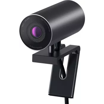 Webcam Dell UltraSharp WB7022 4K 60fps, USB, micrófono integrado, soporte ajustable