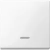 Interruptor de luz Merten 436019 — termoplástico blanco, control por pulsador, de una pieza
