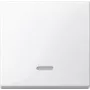 Interruptor de luz Merten 436019 — termoplástico blanco, control por pulsador, de una pieza