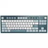 Teclado gaming Montech MKey TKL USB gris oscuro, azul claro, blanco