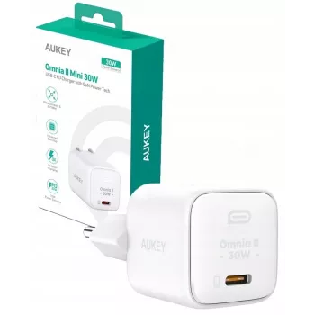 Cargador de pared PA-B1L Blanco Omnia II Mini 1xUSB-C PowerDelivery 30W 5A