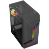 Aerocool Scape-G-BK-v2 Midi-Tower, Tempered Glass, FRGB - negro