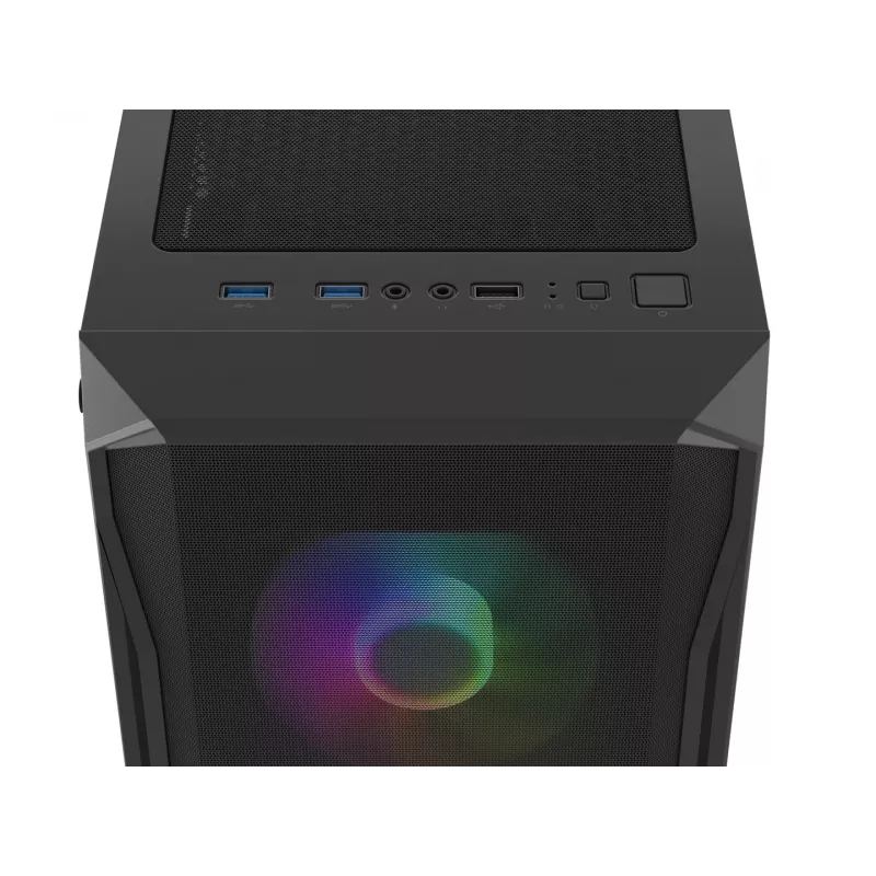 Caja Fury Shobo SH4F con ventana RGB y 4 ventiladores MIDI Ordenador PC