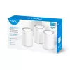 Cudy M1800 pack de 3 dual-band (2,4 GHz / 5 GHz) Wi-Fi 6 (802.11ax) blanco 1 interno