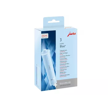 Cartucho de filtro de agua JURA CLARIS Blue+ — compatible con Jura, capacidad 65 L, pack de 3