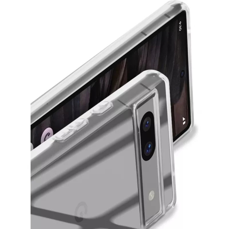 StyleShell SHOCKFLEX, funda para móvil transparente, Google Pixel 8A