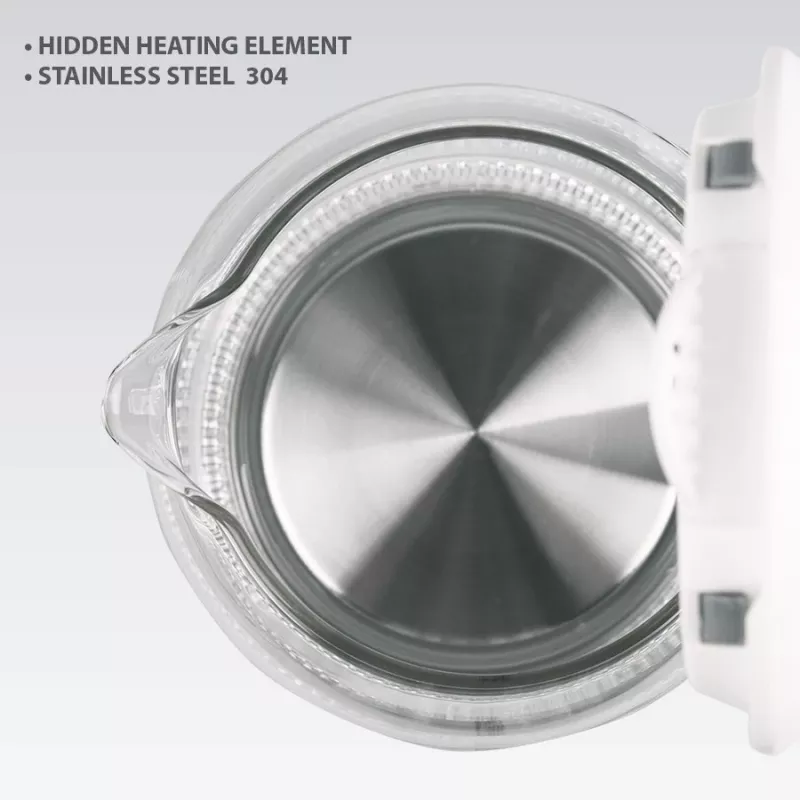 Hervidor de agua eléctrico de cristal Maestro MR-056-Gris 1,7 L 2200 W