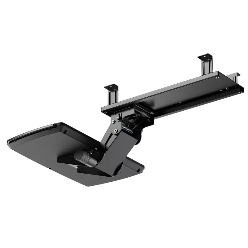 Soporte de teclado bajo mesa Maclean, regulable, máx. 5 kg, negro, MC-156 B