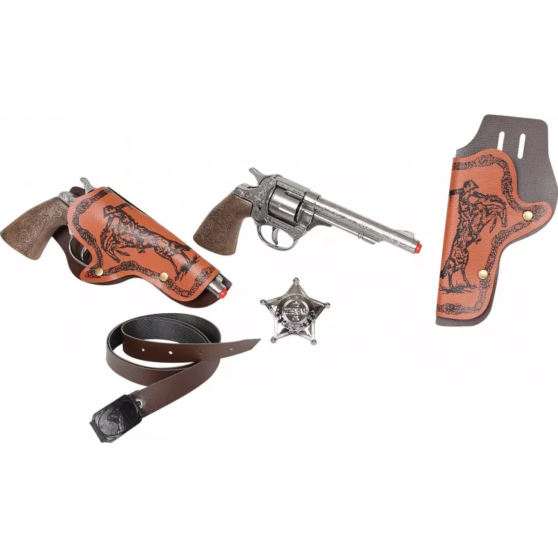 Revolver 8 disparos 2 unidades + insignia GONHER 158/0 Pulio