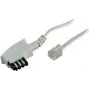 S/CONN cable TAE-F - RJ11 de 3m blanco ShiverPeaks TC 70043-W