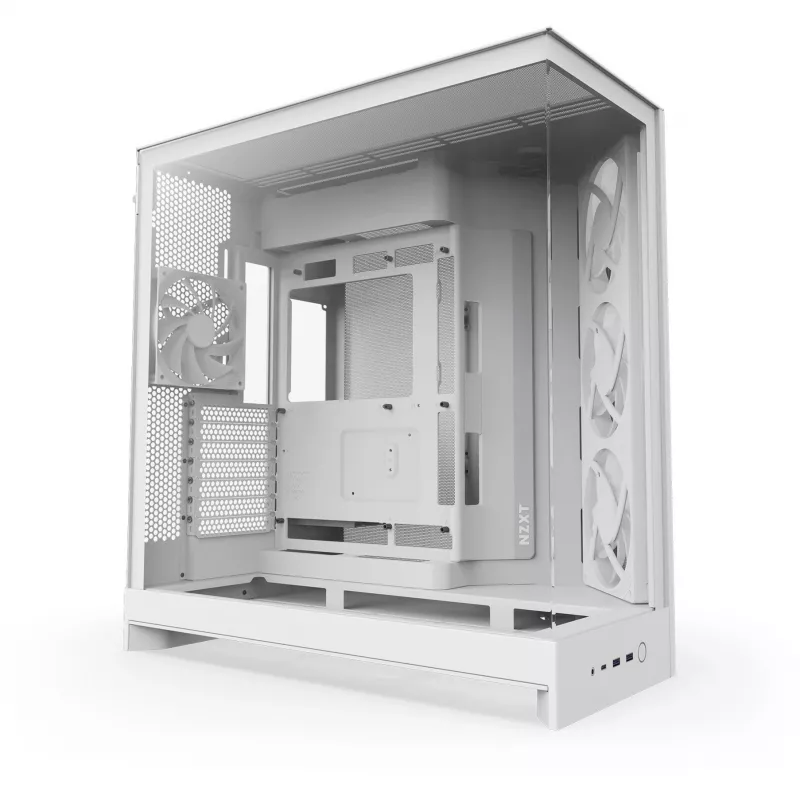 Caja PC NZXT H9 Flow RGB Midi Tower Blanca