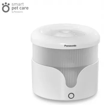 Bebedero automático para mascotas Panasonic CP-JNW01CW — 1,9 l, con cable, blanco, Ø18,5 cm × 175 mm