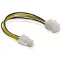 Cable de alimentación conector P4 macho/hembra DeLOCK 82428 0,15 m