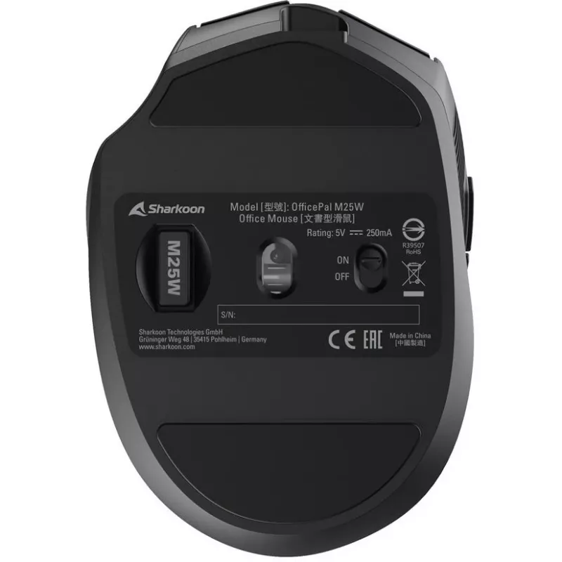 Sharkoon OfficePal M25W negro