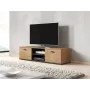 Mueble de TV Cama Meble SOHO 140, roble Lefkas/negro, 1400×430×370 mm