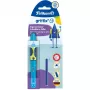 Pelikan griffix® Pluma estilográfica para diestros - Neon Fresh Blue - azul - sistema de cartuchos - azul - plástico - acero inoxidable - diestros (820363)