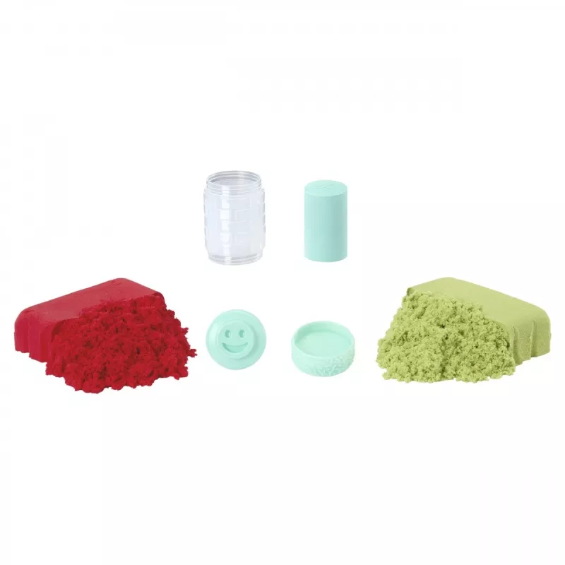 Arena cinética Wonder Factory bolsa de arena que nunca se seca, rojo verde lima