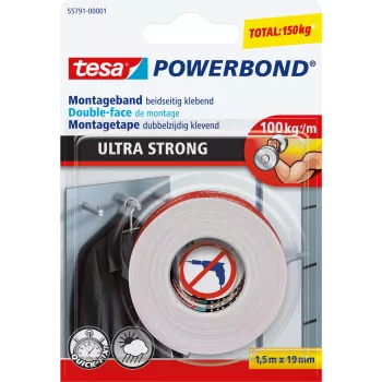 Cinta adhesiva de doble cara Tesa Powerbond Ultra Strong 55791-00001-00