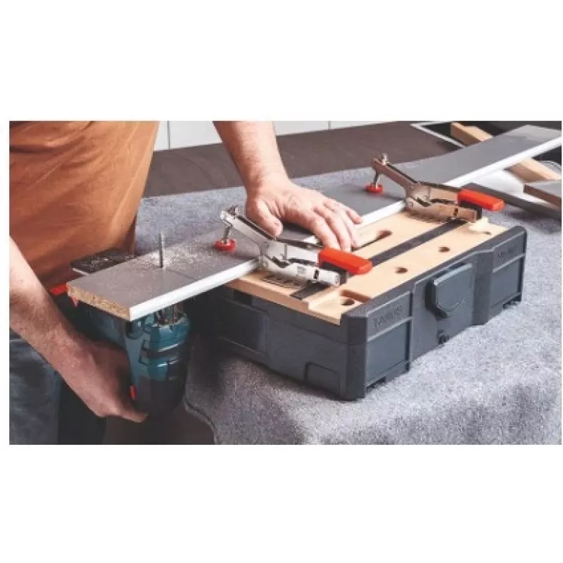 Abrazadera de sujeción BESSEY STC-S-MFT negra roja plata madera 14 uds.