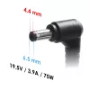 Fuente de alimentación para portátil Akyga AK-ND-19 para Sony, 75 W, 19,5 V, 3,9 A, 6,5 x 4,4 mm + pin