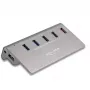 DeLOCK hub USB 10 Gbit/s 4 puertos Type-A 1 puerto de carga rápida